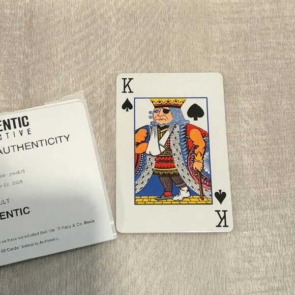 Tiffany & Co. Playing Card, King of Spades, Authentic - Picture 4 of 4